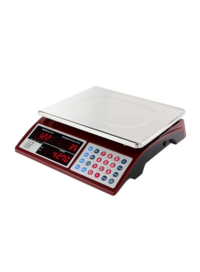 CAMRY Commercial Grocery Scale Red 13 x 4.1 x 11.8inch - Image 1