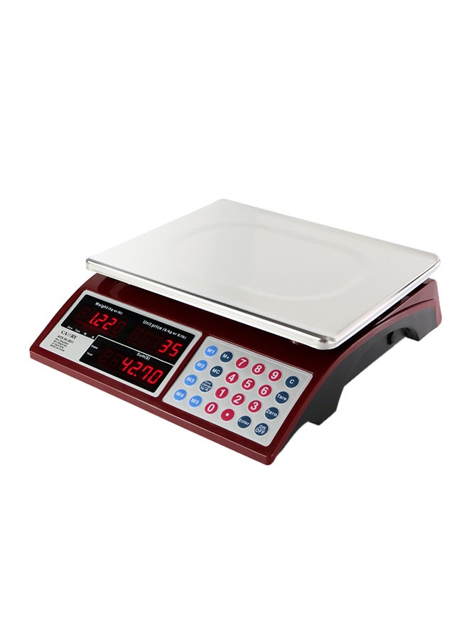 CAMRY Commercial Grocery Scale Red 13 x 4.1 x 11.8inch - Image 1