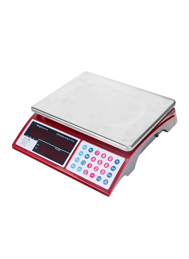 CAMRY Commercial Grocery Scale Red 13 x 4.1 x 11.8inch - Image 1