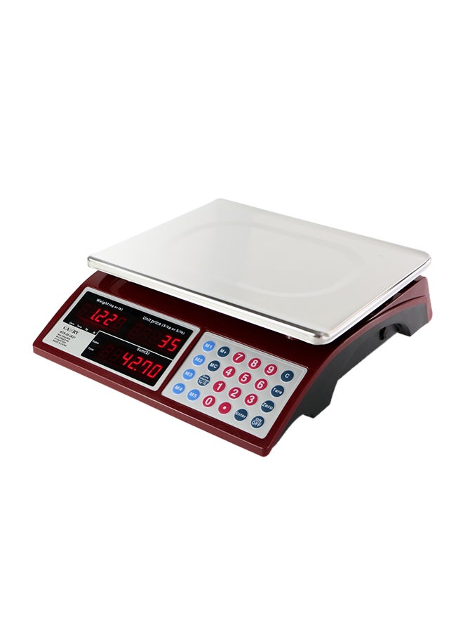 CAMRY Commercial Grocery Scale Red 13 x 4.1 x 11.8inch - Image 1