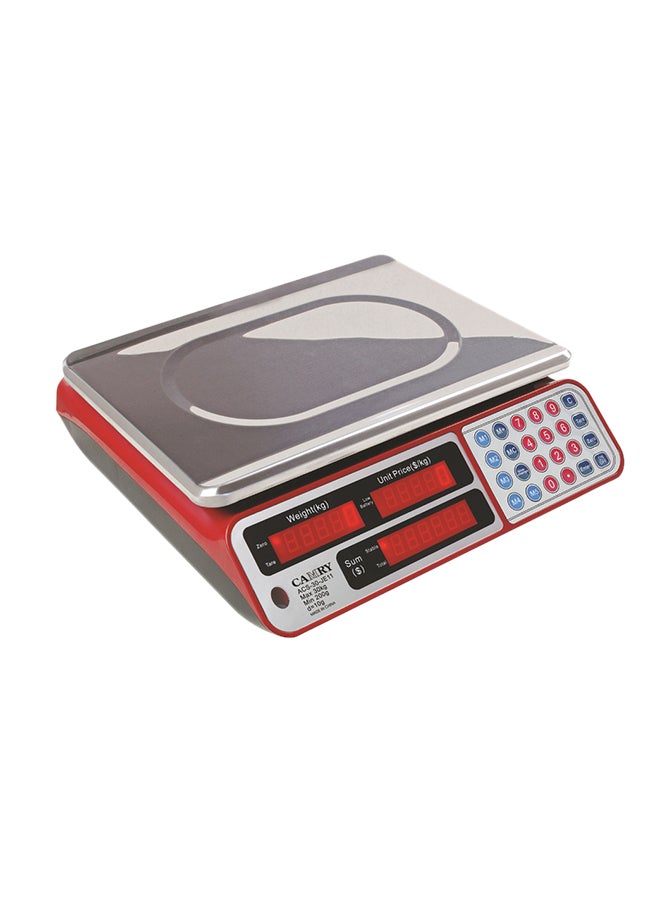 CAMRY - Commercial Grocery Scale Red 35.5 x 23.5centimeter - Image 1