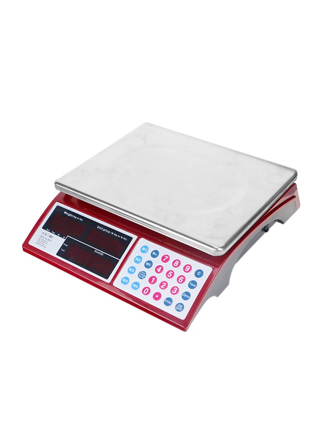 CAMRY Commercial Grocery Scale Red 13 x 4.1 x 11.8inch - Image 1