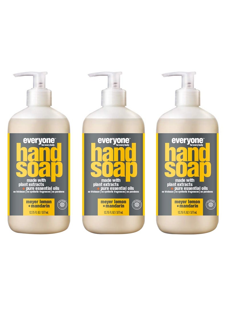 Everyone Pack Of 3 Meyer Lemon Plus Mandarin Hand Soap 3 x 377ml