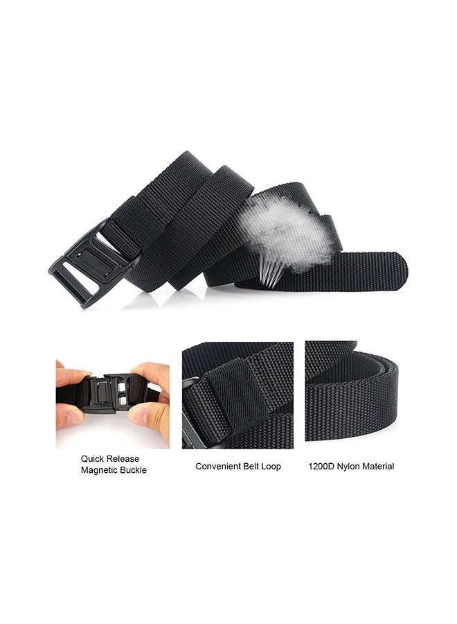 Generic Adjustable Webbing Belt With Quick Release Magnetic Buckle 26x9cm - Image 2