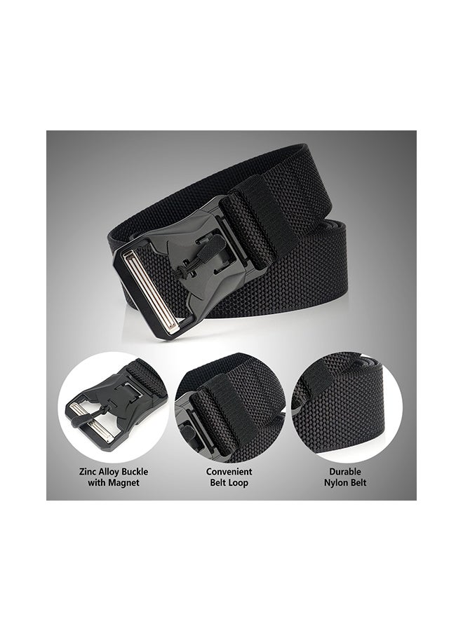 Generic Adjustable Webbing Belt With Quick Release Magnetic Buckle 26x9cm - Image 2