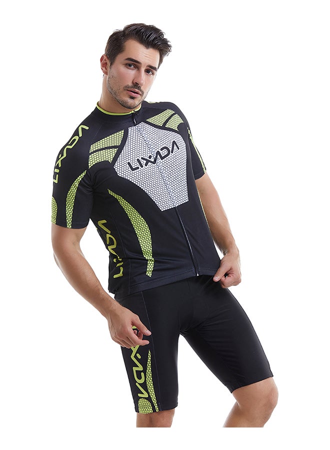 Short Sleeve Cycling Padded Jersey Suit Set