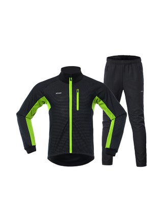 Long Sleeve Windproof Bicycle Jersey With Pants - v1583407505/N35286189A_1