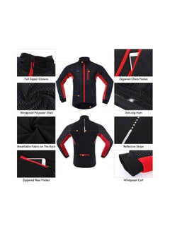 ARSUXEO Long Sleeve Windproof Bicycle Jersey With Pants  - Image 3