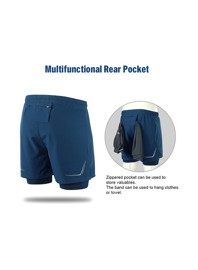 ARSUXEO 2 in 1 Quick Drying Breathable Cycling Shorts 30x23cm - Image 4