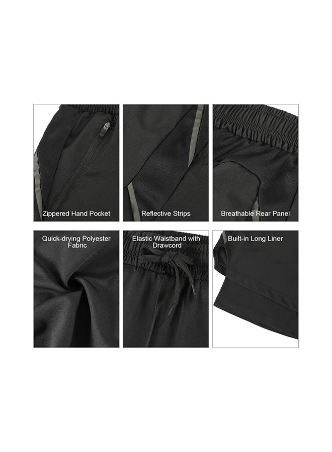 ARSUXEO - 2 in 1 Quick Drying Breathable Cycling Shorts 30x23cm - Image 1
