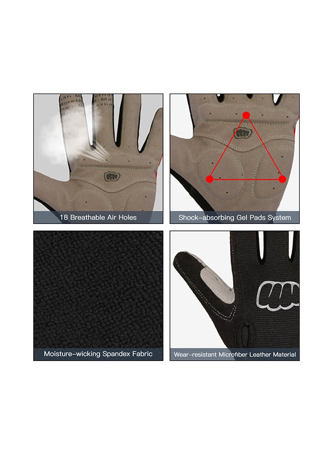 Generic Full Finger Anti Slip Gel Pad Motorcycle MTB Road Bike Winter Cycling Gloves  - Image 2