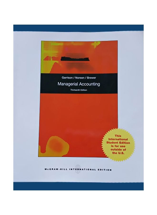 Managerial Accounting paperback english - 01 Mar 2009 