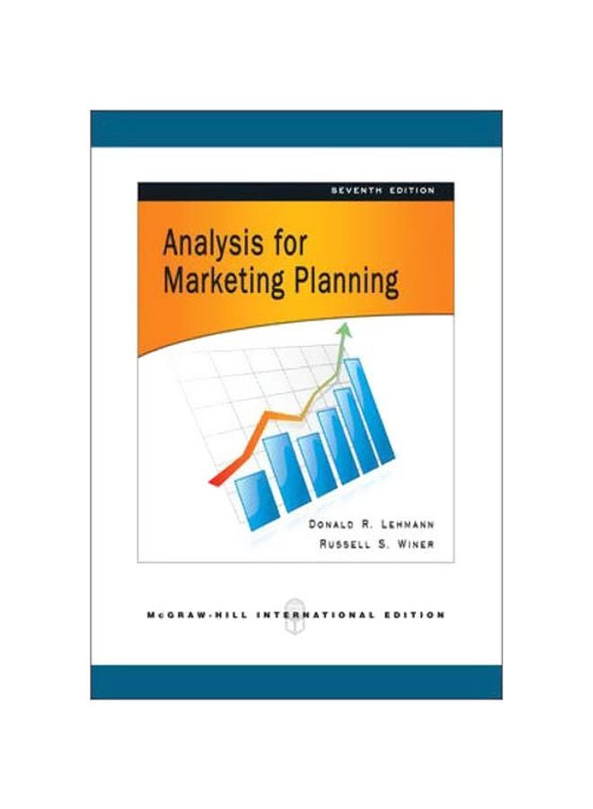 Analysis For Market Planning Paperback English by Donald R. Lehmann - 01-Feb-08 