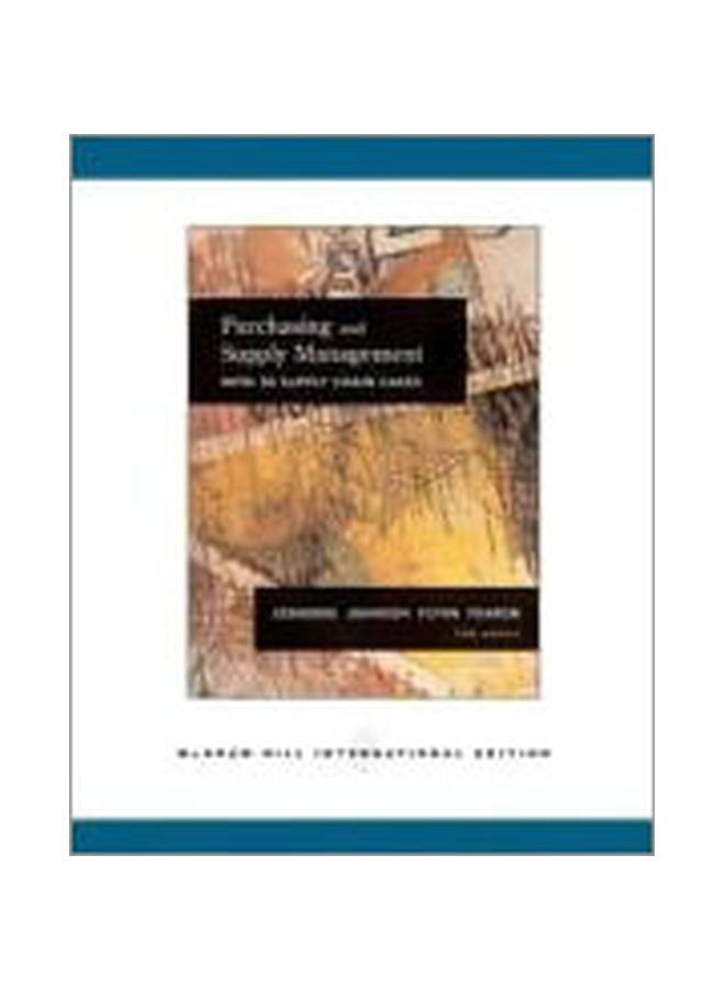 Purchasing And Supply Management Paperback English by Michiel R. Leenders - 01-Apr-05 