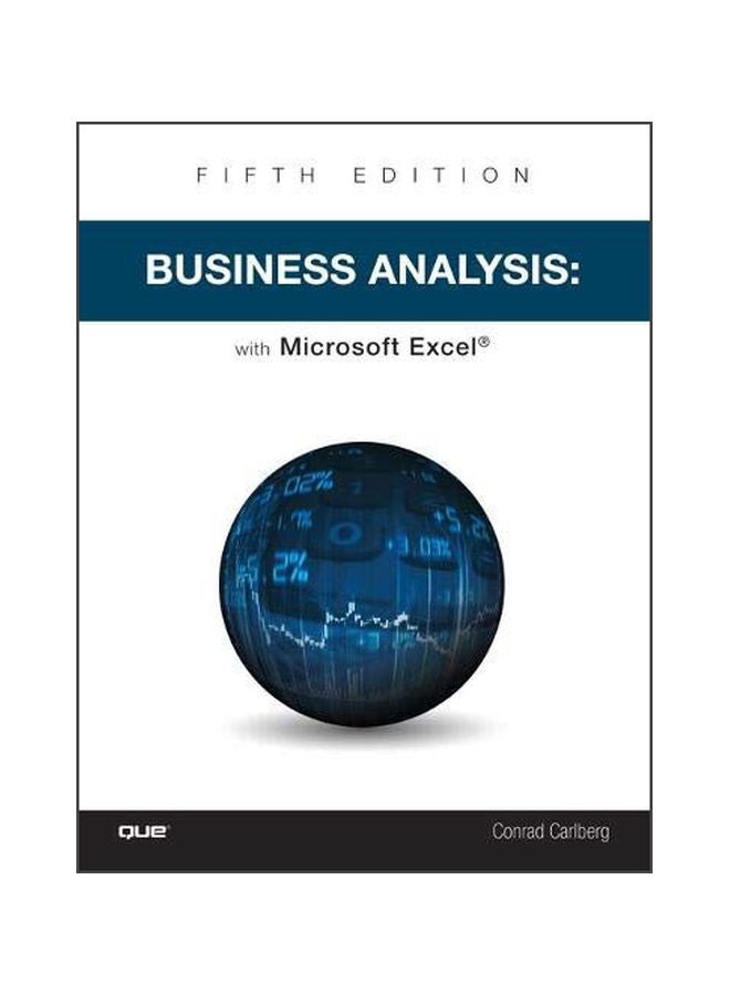 Business Analysis Paperback English by Conrad Carlberg - 43556 