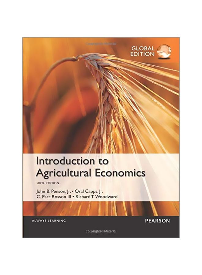 Introduction To Agricultural Economics Paperback English by John B. Penson 