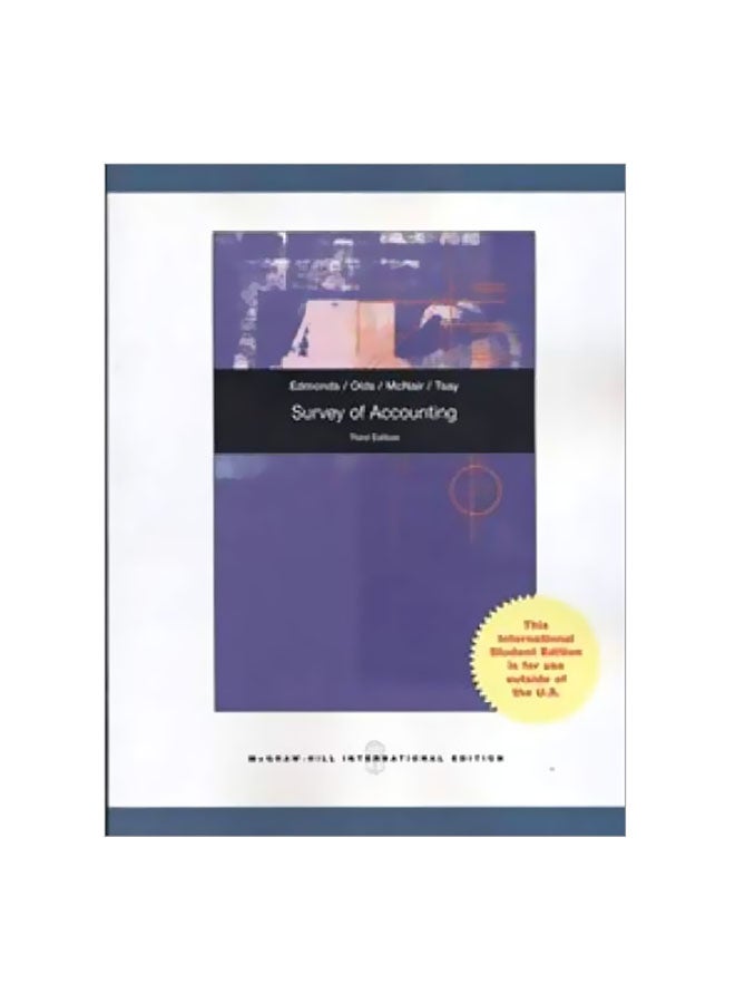 Survey Of Accounting Paperback English by Edmonds - March 1, 2009 