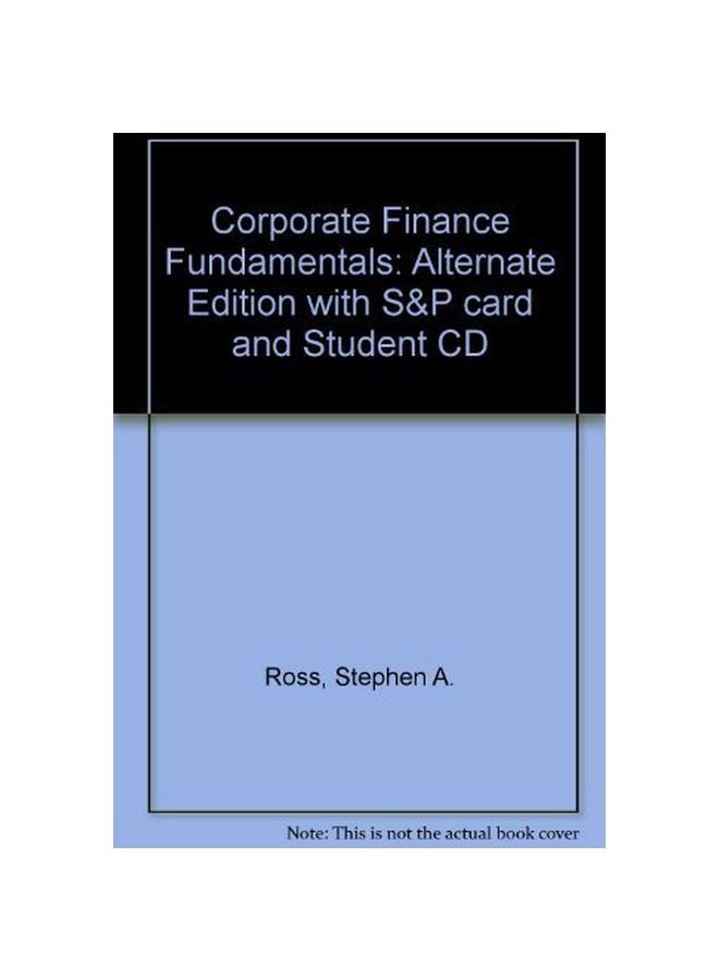 Corporate Finance Fundamentals Paperback English by Stephen A. Ross - 01 Apr 2005 