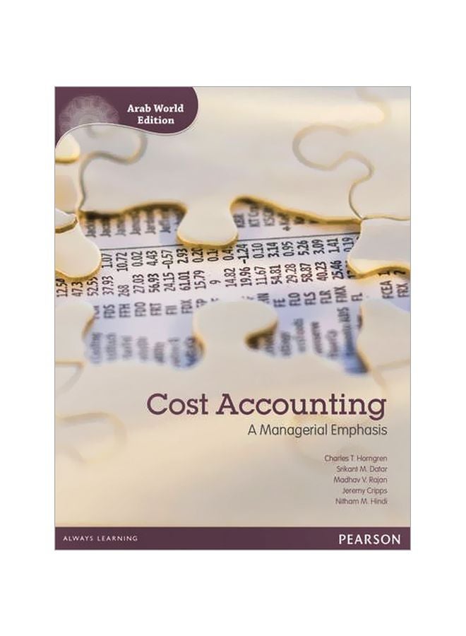 Cost Accounting: A Managerial Emphasis paperback english - 15 Aug 2014 