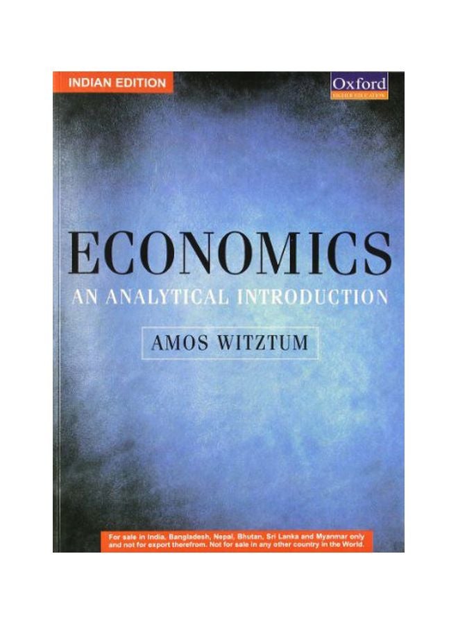 Economics: An Analytical Introduction paperback english - October 12, 2012 