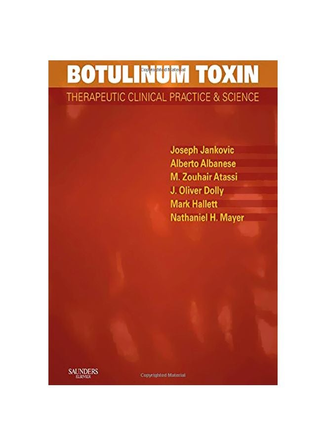 Botulinum Toxin: Therapeutic Clinical Practice And Science Hardcover English by Professor Joseph Jankovic - 39881 