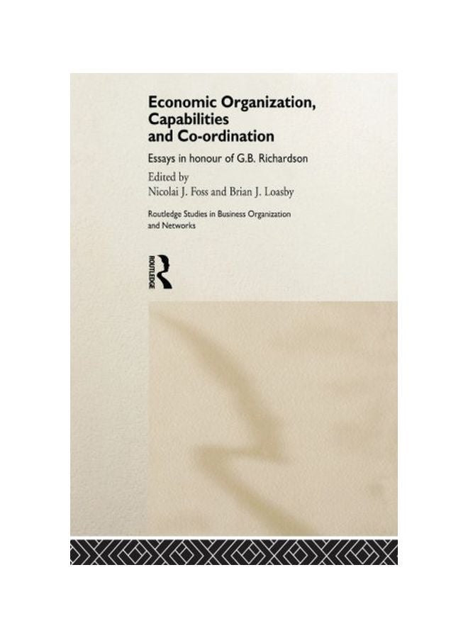 Economic Organization Capabilities And Coordination paperback english - 31 Oct 2013 