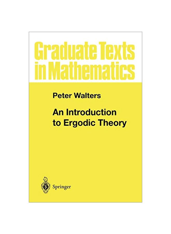 An Introduction To Ergodic Theory paperback english - 36805.0 