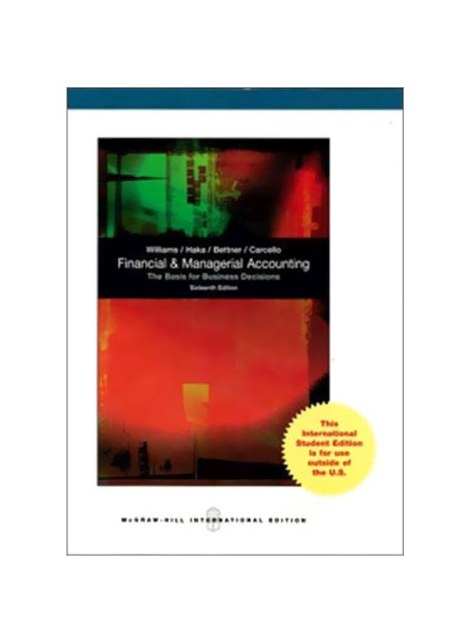 Financial And Managerial Accounting paperback english - 01 Feb 2011 