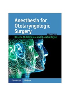 Anesthesia For Otolaryngologic Surgery hardcover english - 41274.0 