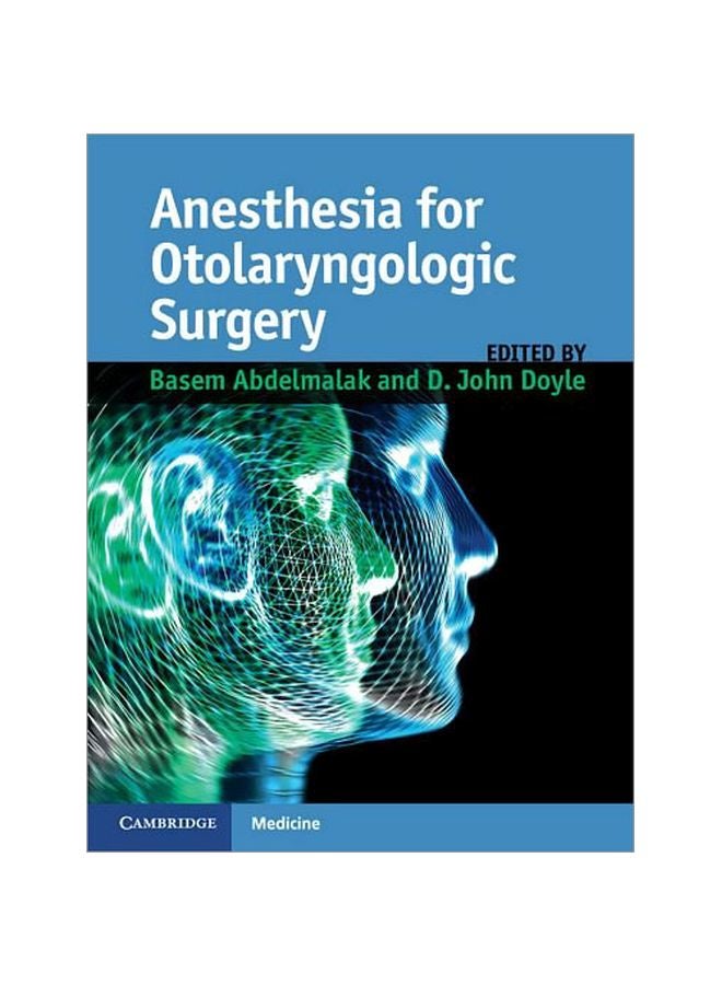 Anesthesia For Otolaryngologic Surgery hardcover english - 41274.0 