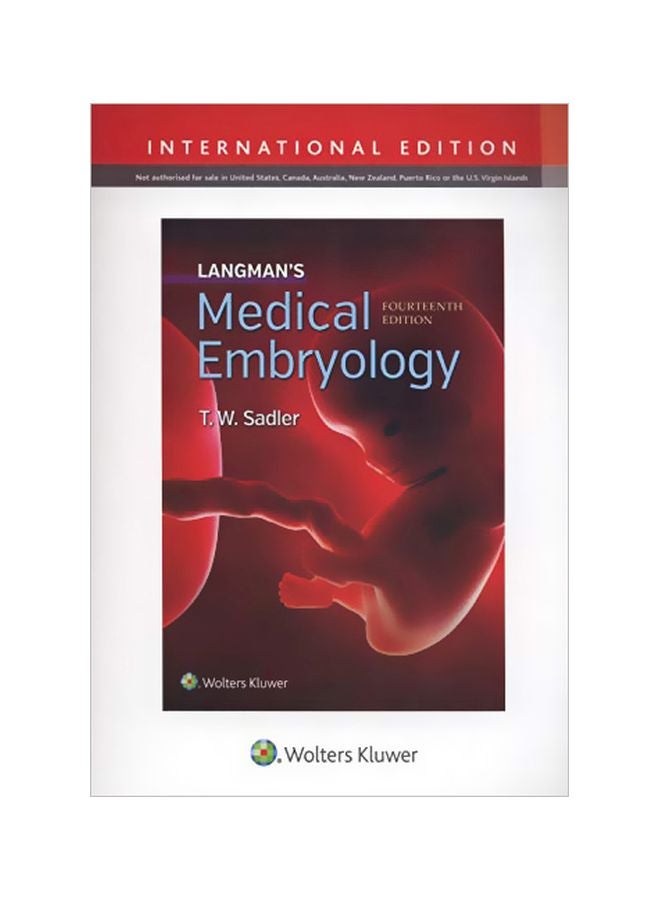 Langman's Medical Embryology Paperback English by T.W. Sadler - 43435 