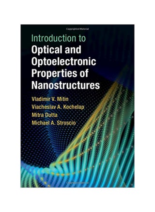 Introduction To Optical And Optoelectronic Properties Of Nanostructures hardcover english - v1583409255/N35348126A_1