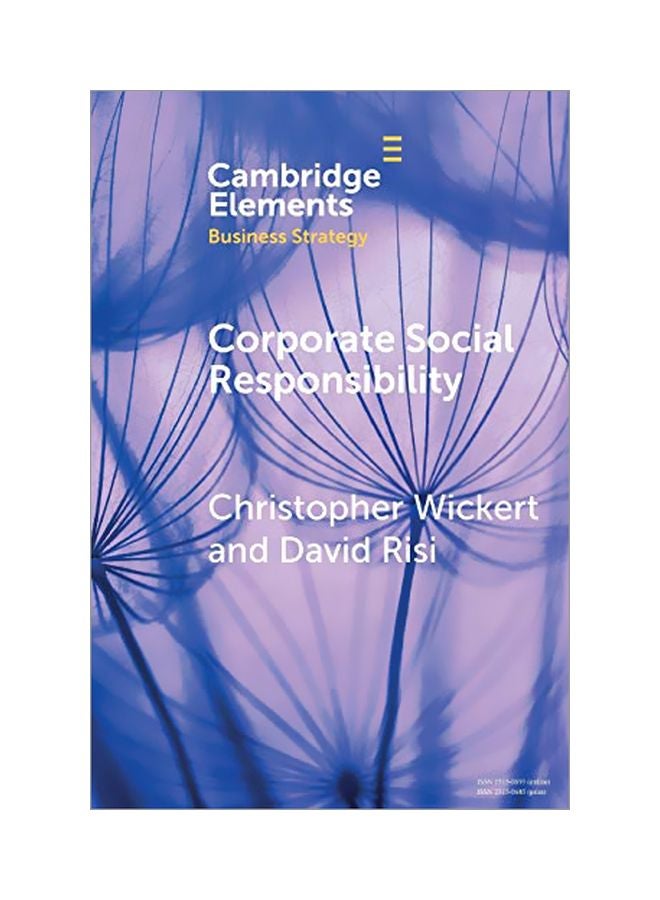 Corporate Social Responsibility: Cambridge Elements Business Strategy paperback english 
