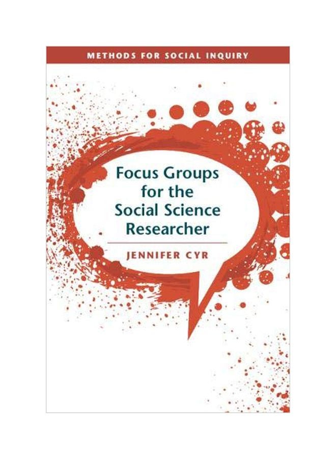 Focus Groups For The Social Science Researcher Paperback English by Jennifer Cyr