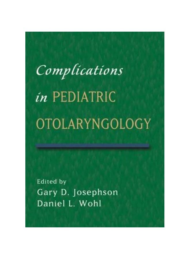 Complications In Pediatric Otolaryngology Hardcover English - 09 Jun 2005