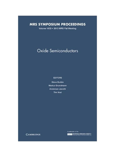 Oxide Semiconductors hardcover english - 41834.0