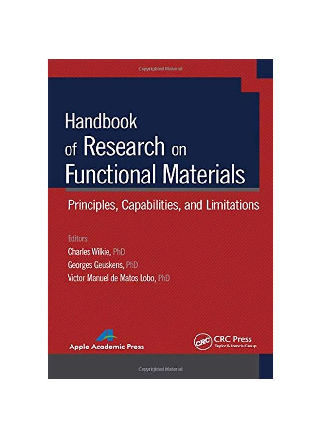 Handbook Of Research On Functional Materials: Principles, Capabilities And Limitations hardcover english - 41676.0 