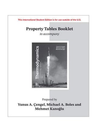 Property Tables Booklet For Thermodynamics: An Engineering Approach Paperback English by Yunus A. Cenge - 10 Jan 2018 - v1583409471/N35350639A_1