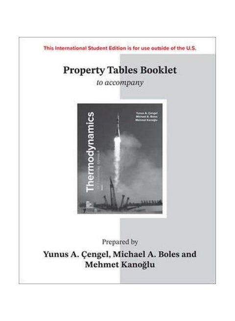 Property Tables Booklet For Thermodynamics: An Engineering Approach Paperback English by Yunus A. Cenge - 10 Jan 2018