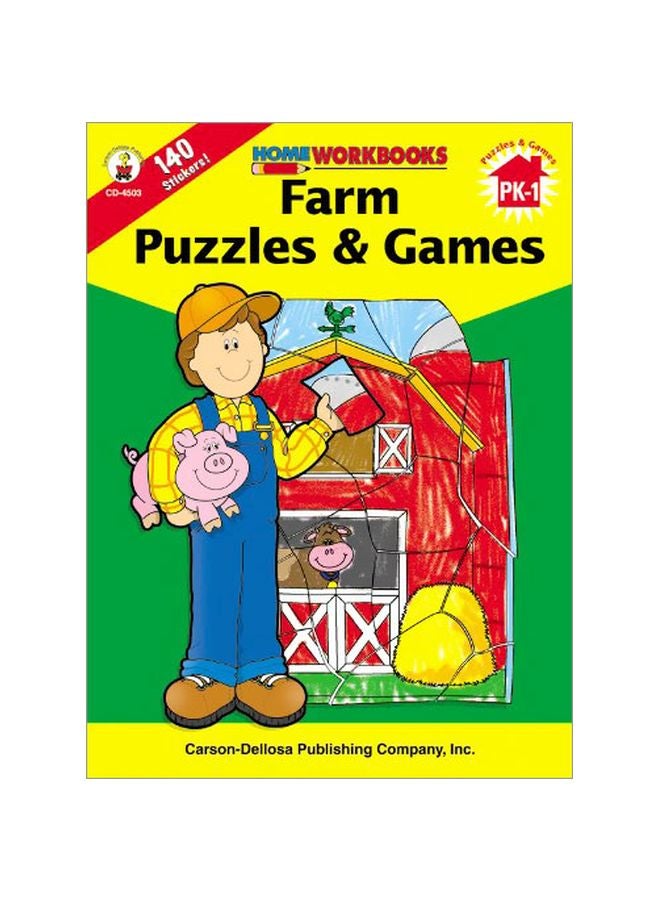 Farm Puzzles And Games Paperback English by Andrew C. Scott - 37273 