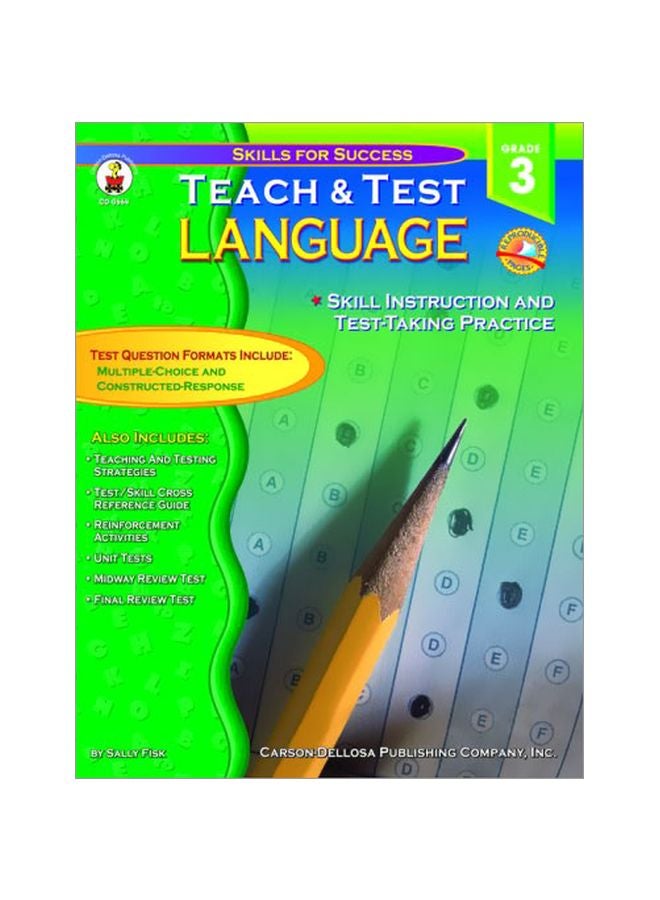 Teach And Test Language: Grade 3 Paperback English by Sally Fisk - 37438.0 