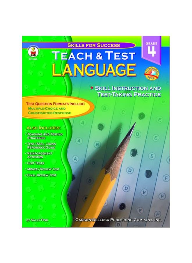 Teach And Test Language: Grade 4 Paperback English by Sally Fisk - 37438