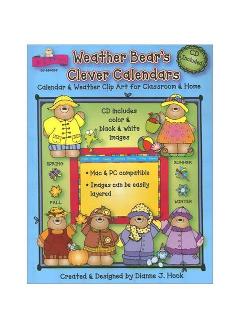 Weather Bear's Clever Calendars: Calendar And Weather Clip Art for Classroom And Home english 38382.0