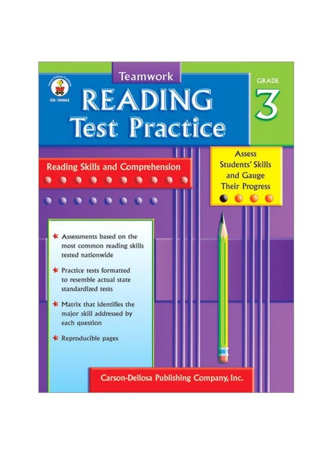 Teamwork Reading Test Practice: Reading Skills And Comprehension: Grade 5 paperback english - 2005.0