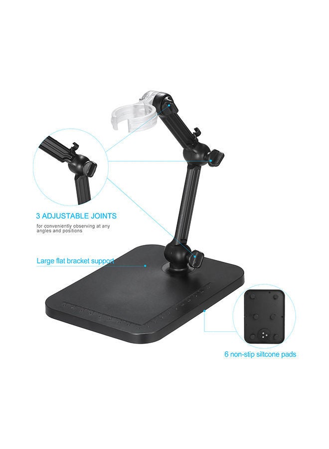 Mini Magnifier Camera Stand Holder Black  - Image 2
