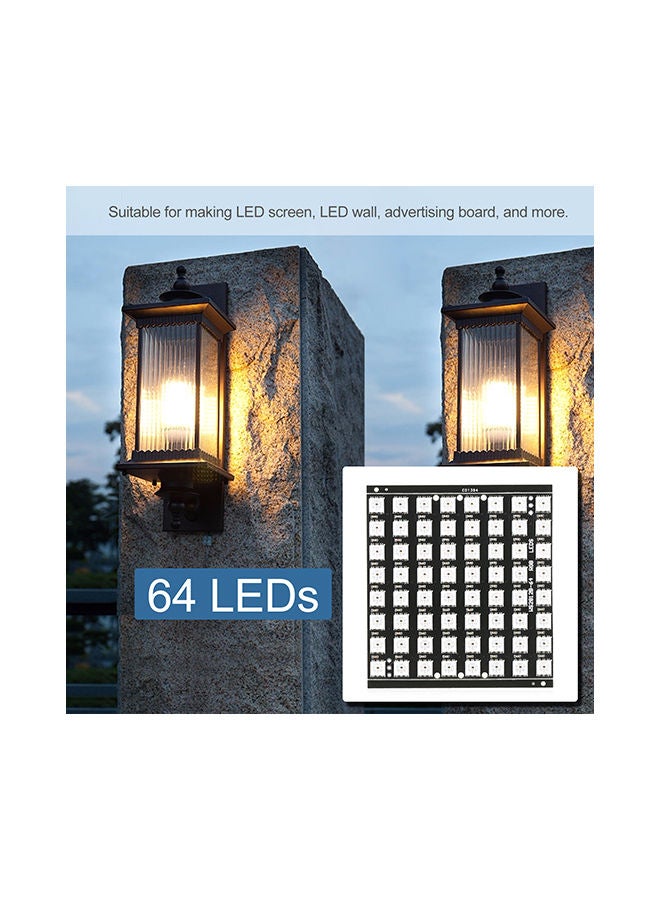 لوحة تطوير ذكية بإضاءة LED متعددة الألوان RGB أسود 9x0.50x8سم - Image 3
