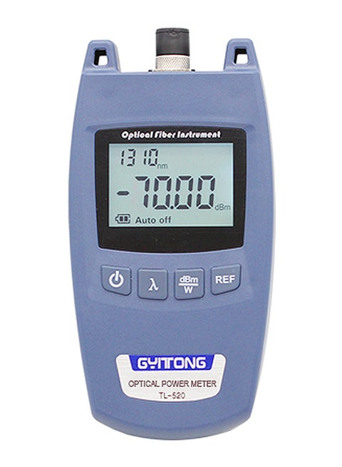 TL-520 Handheld Optical Power Meter Fiber Light Decay Tester Blue 21x5x10centimeter