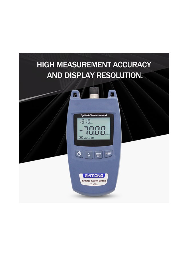Generic TL-520 Handheld Optical Power Meter Fiber Light Decay Tester Blue 21x5x10centimeter  - Image 3