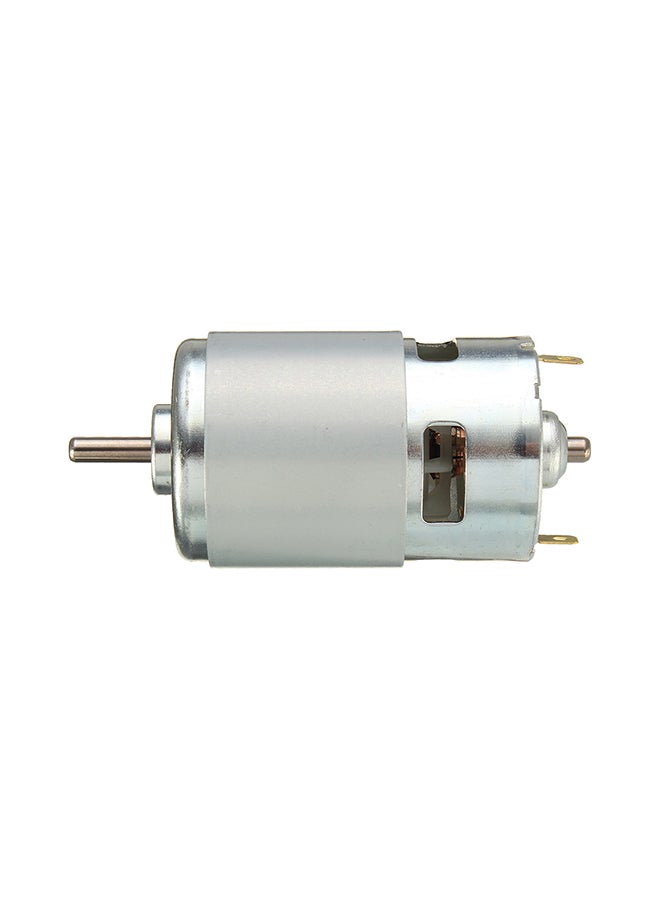 Generic - DC 12V-36V Ball Bearing Large Torque Low Noise DC Motor Silver 10x5x5centimeter - Image 1