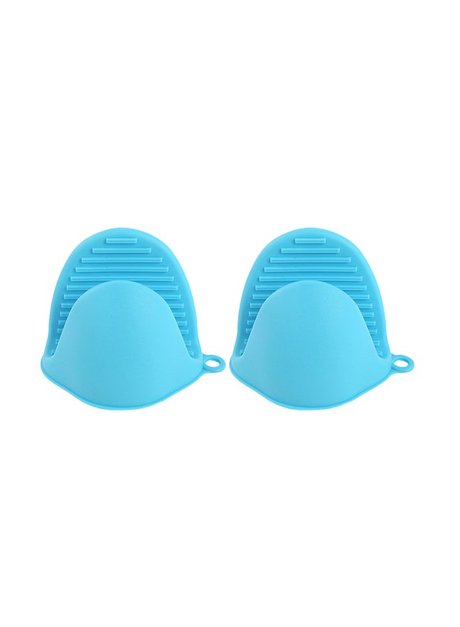 Generic 2-Oven Mitts Set Blue 15x5x10cm  - Image 1